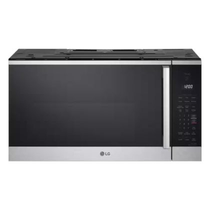 LG 1.8 cu. ft. 30 in. W Smart Over the Range Microwave Oven w/ EasyClean in PrintProof Stainless Steel 1000-Watt New Handle MVEM1825X