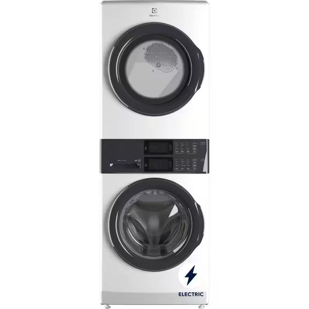 Electrolux 300 Series Laundry Tower Single Unit Washer and ELECTRIC Dryer ELTE7300AW