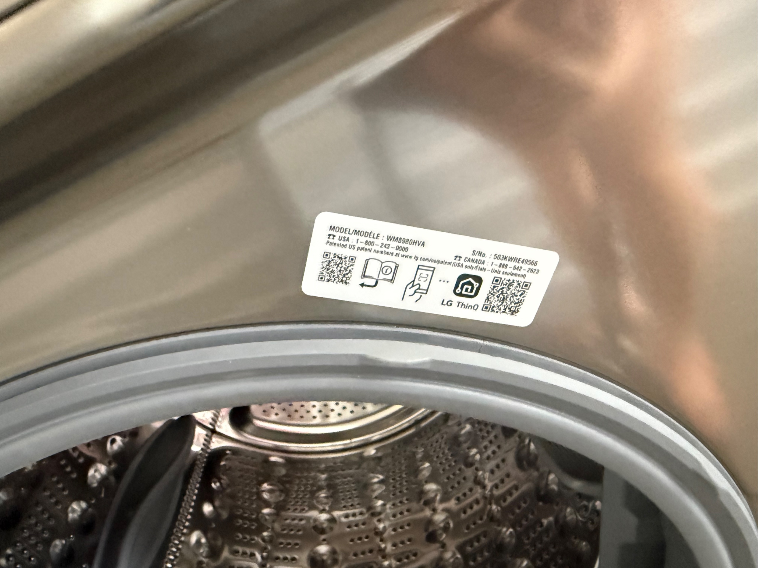 LG 5.2 cu. ft. Mega Capacity Smart Wi-Fi Enabled Front Load Washer with TurboWash and Built-In Intelligence WM8980HVA — photo 6