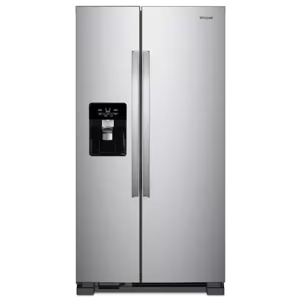 Whirlpool 21.4 cu. ft. Side by Side Refrigerator in Fingerprint Resistant Stainless Finish Model# WRS321SDHZ