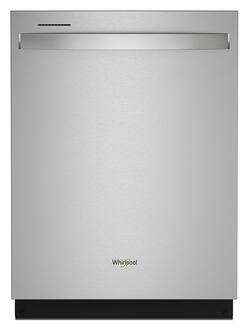 Whirlpool 24 in. Top Control Dishwasher with 3rd Rack & Large Capacity, 47 dBA, Fingerprint Resistant Stainless Steel Model# WDT970SAKZ