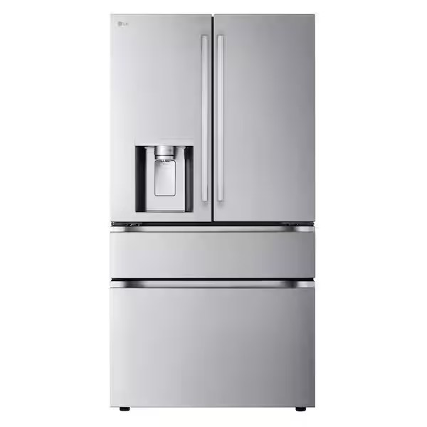 LG 29 cu. ft. Smart Standard-Depth MAX 4-Door French Door Refrigerator with Full-Convert Drawer Model# LF29S8330S
