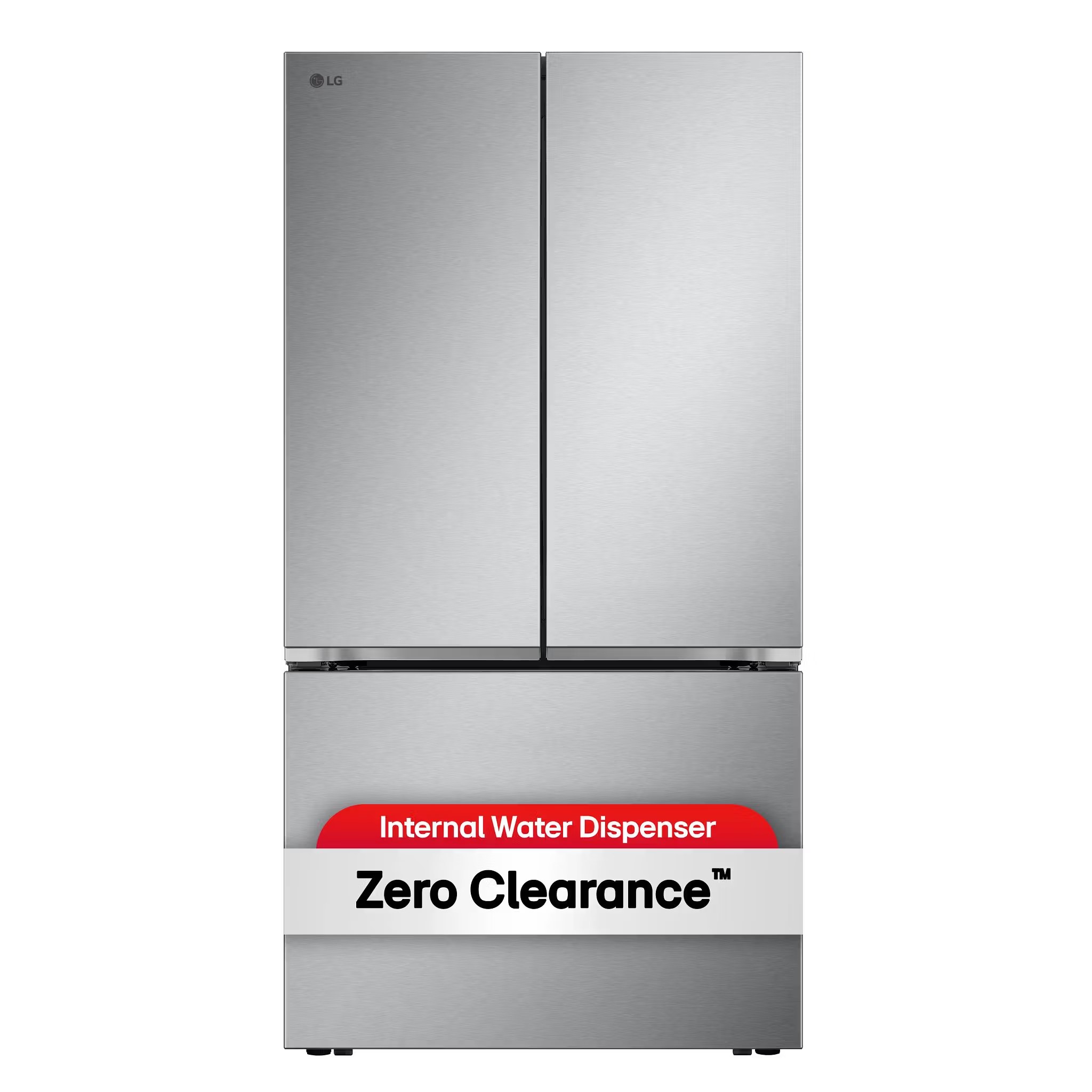 LG 25 cu. ft. Counter-Depth MAX with Zero Clearance 3-Door French Door Refrigerator with Thin Door Design Model# LF25Z6211S