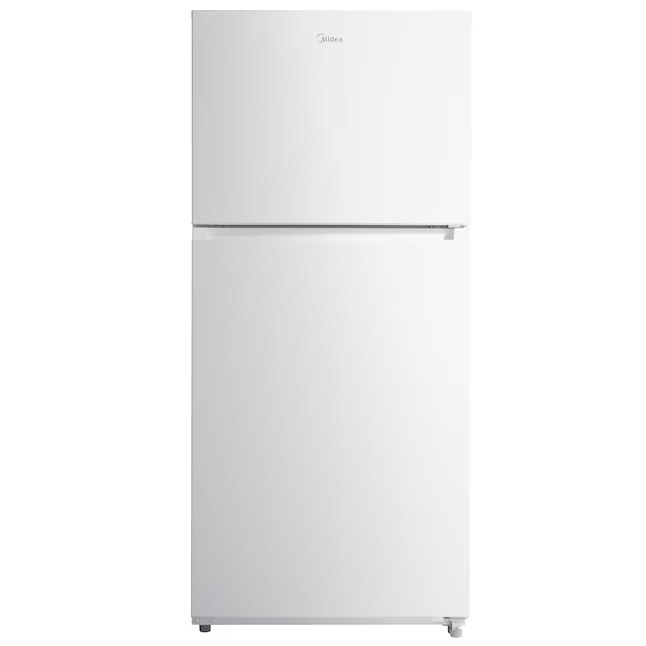 Midea 20.5 cu. ft. Garage Ready Top-Freezer Refrigerator in White, ENERGY STAR Model# MRT21D3BWW