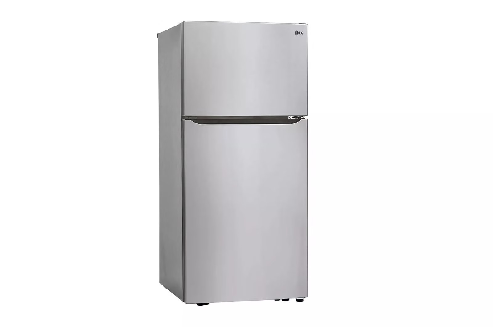 LG 20.2-cu ft Standard-Depth 30-in Wide Top-Freezer Refrigerator ( Stainless Steel ) ENERGY STAR Certified Model# LTCS20020S
