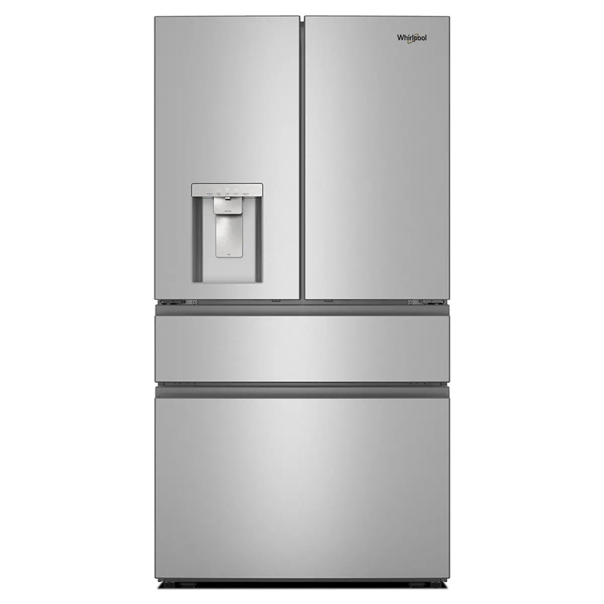 Whirlpool Standard-Depth 28.9-cu ft 36-in Wide French Door Refrigerator with Ice Maker ( Fingerprint-Resistant Stainless Finish ) ENERGY STAR Certified Model# WRMF3636SZ