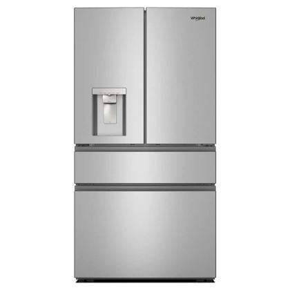 Whirlpool Standard-Depth 28.9-cu ft 36-in Wide French Door Refrigerator with Ice Maker ( Fingerprint-Resistant Stainless Finish ) ENERGY STAR Certified Model# WRMF3636SZ