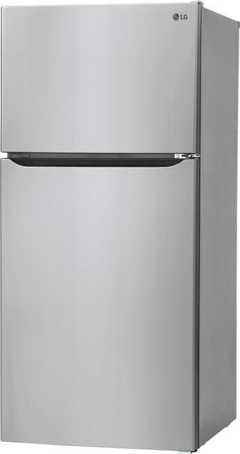 LG Internal Water Dispenser 23.8-cu ft Standard-Depth 33-in Wide Top-Freezer Refrigerator ( Stainless Steel ) Garage Ready ENERGY STAR Certified Model# LRTLS2403S