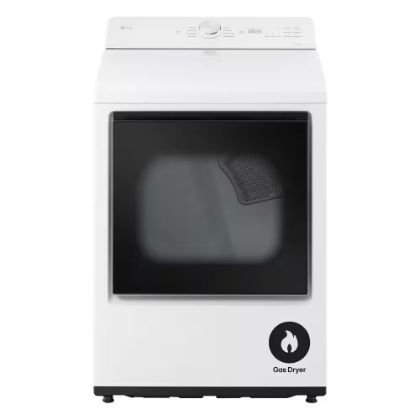 LG 7.3-cu ft Vented Gas Dryer ( Alpine White ) Model# DLG8201W