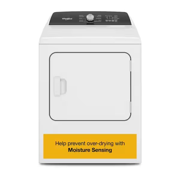 Whirlpool 7-cu ft Vented Gas Dryer with Steam Cycle ( White ) Model# WGD5050LW