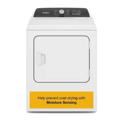 Whirlpool 7-cu ft Vented Gas Dryer with Steam Cycle ( White ) Model# WGD5050LW