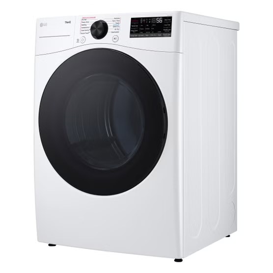 LG 7.4 cu. ft. ELECTRIC Dryer with TurboSteam and Built-In Intelligence Model# DLEX4080W — photo 2