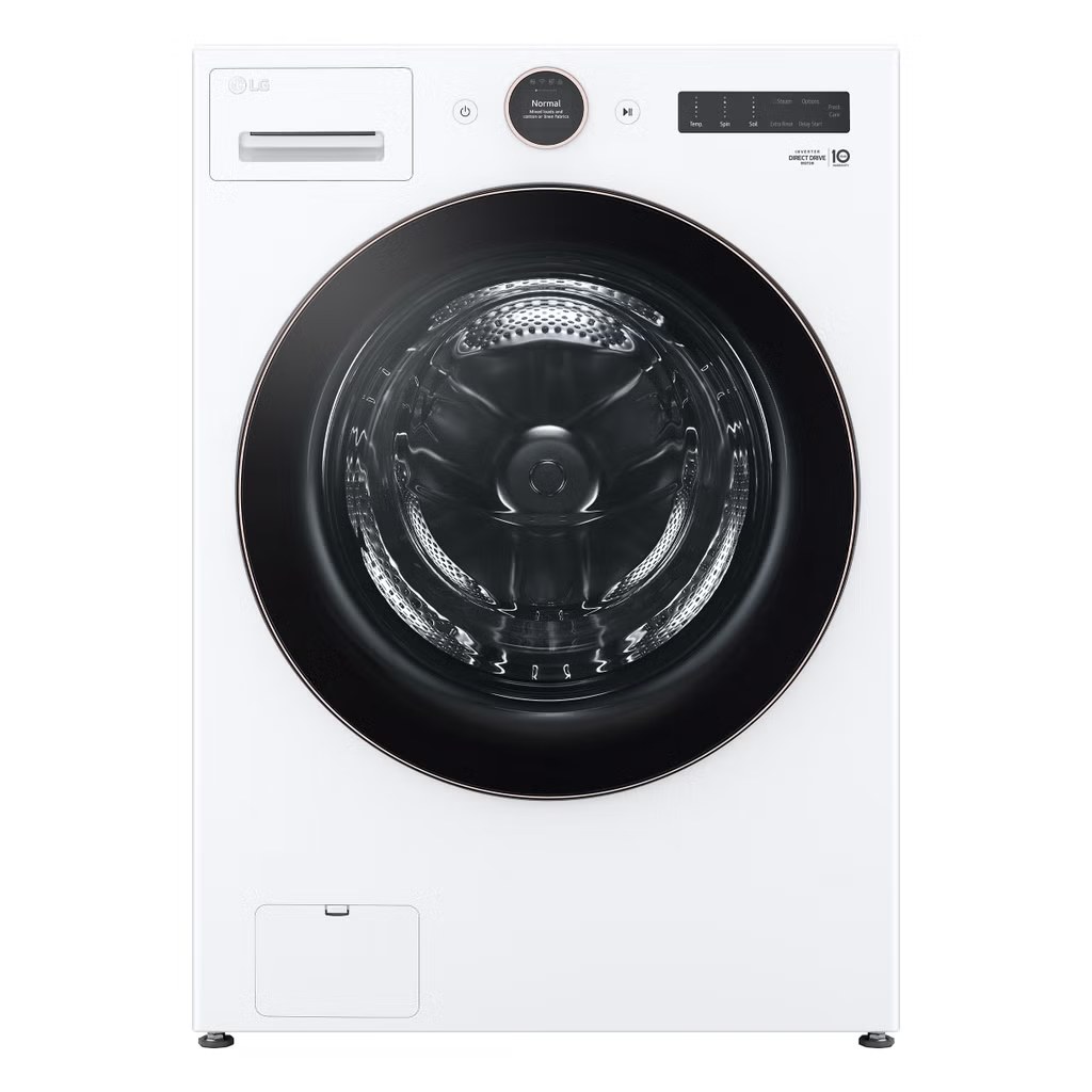LG 5.0 cu. ft. Mega Capacity Smart Front Load Washer with Turbowash 360 and AI DD Built-In Intelligence  Model# WM6500HWA