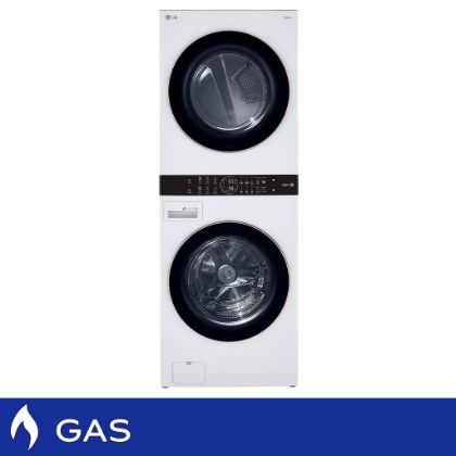 LG WashTower Single Unit GAS with Center Control 4.5 cu. ft. Front Load Washer and 7.4 cu. ft. Dryer  Model# WKG101HWA