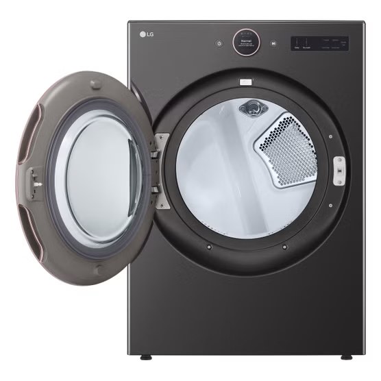 LG 7.4 cu. ft. Capacity Energy Star Smart ELECTRIC Dryer with AI Sensor Dry and Turbosteam  Model# DLEX6500B — photo 4