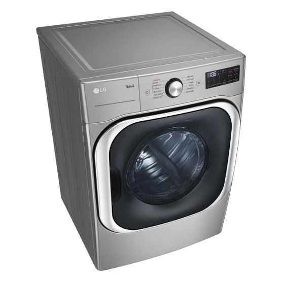 LG 9.0 cu. ft. Mega Capacity Smart Wi-Fi Enabled Front Load GAS Dryer with TurboSteam and Built-In Intelligence  Model# DLGX8981V — photo 3