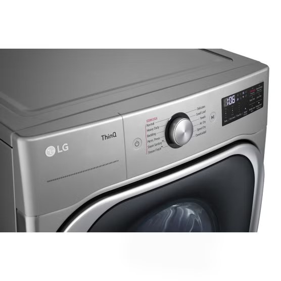 LG 9.0 cu. ft. Mega Capacity Smart Wi-Fi Enabled Front Load GAS Dryer with TurboSteam and Built-In Intelligence  Model# DLGX8981V — photo 4
