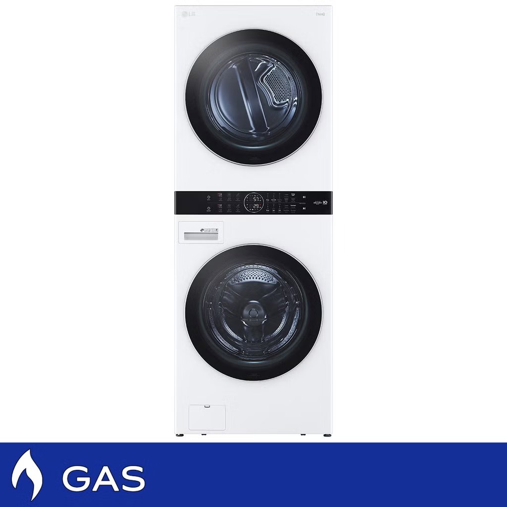LG WashTower Single Unit GAS with Center Control 4.5 cu. ft. Front Load Washer and 7.4 cu. ft. Dryer  Model# WKGX201HWA