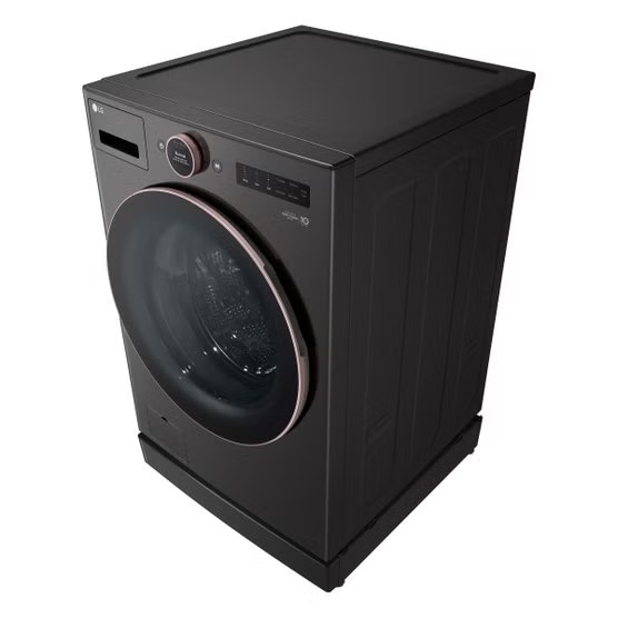 5.0 cu. ft. Stackable Smart Front Load Washer in Black Steel with AI Digital Dial, Steam and TurboWash360 Model# WM6500HBA — photo 3