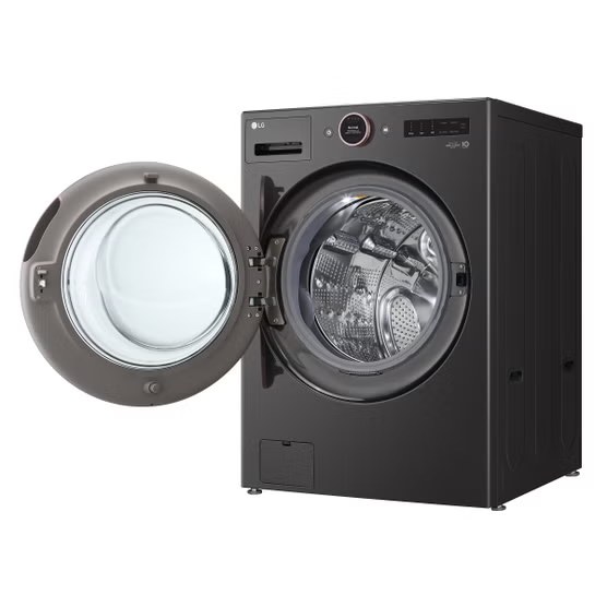5.0 cu. ft. Stackable Smart Front Load Washer in Black Steel with AI Digital Dial, Steam and TurboWash360 Model# WM6500HBA — photo 4