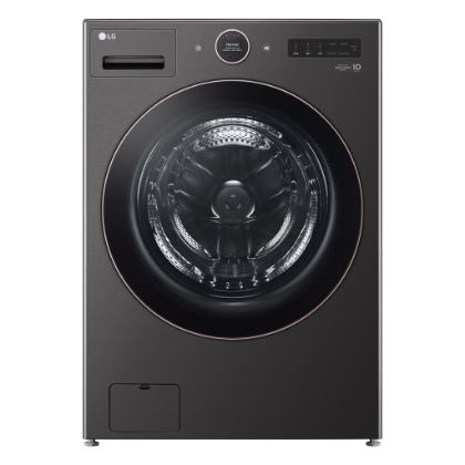 5.0 cu. ft. Stackable Smart Front Load Washer in Black Steel with AI Digital Dial, Steam and TurboWash360  Model# WM6500HBA