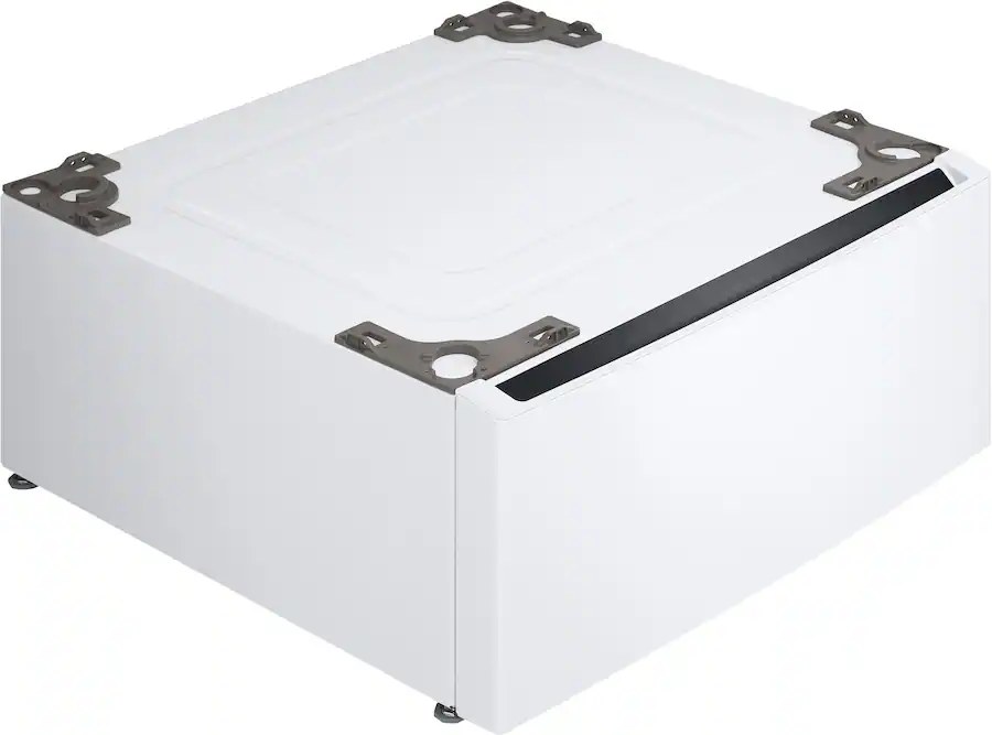 27-in Wide Laundry Pedestal with Storage Drawer for select LG Stackable Washers and Dryers - White  Model# WDP6W — photo 2