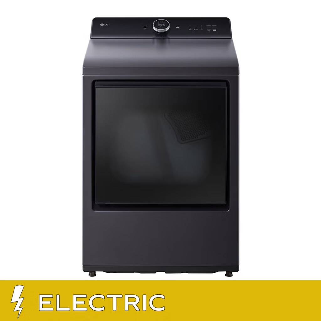 LG 7.3 cu. ft. Rear Control ELECTRIC Dryer with AI Sensing and TurboSteam  Model# DLEX8600BE