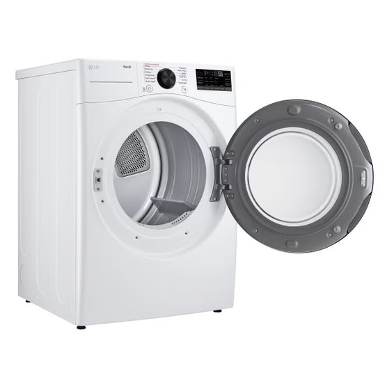 LG 7.4 cu. ft. ELECTRIC Dryer with TurboSteam and Built-In Intelligence  Model# DLEX4080W — photo 4