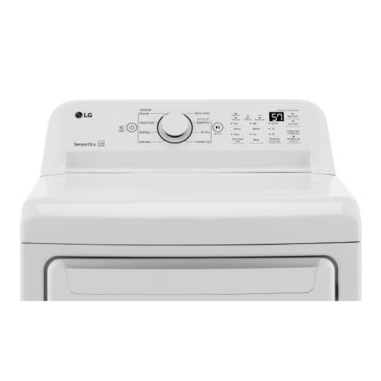LG 7.3 cu. ft. Rear Control ELECTRIC Dryer with Sensor Dry  Model# DLE7000W — photo 3