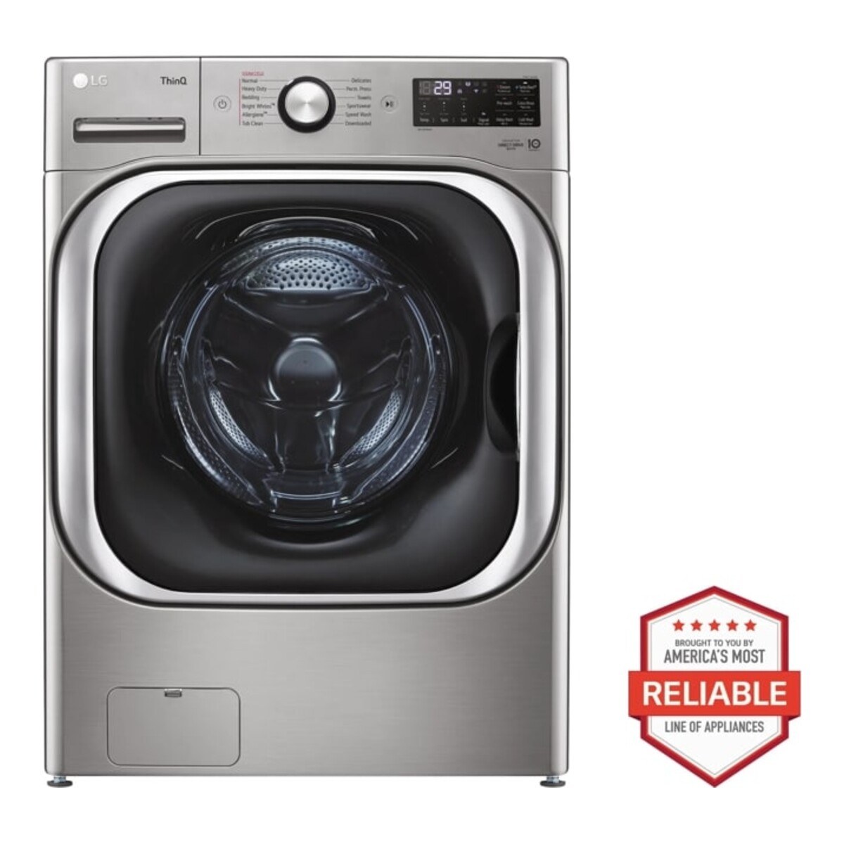 LG 5.2 cu. ft. Mega Capacity Smart Wi-Fi Enabled Front Load Washer with TurboWash and Built-In Intelligence  Model# WM8980HVA — photo 2