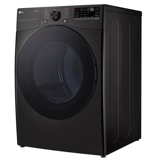 LG 7.4 cu. ft. ELECTRIC Dryer with TurboSteam and Built-In Intelligence  Model# DLEX4080B — photo 2