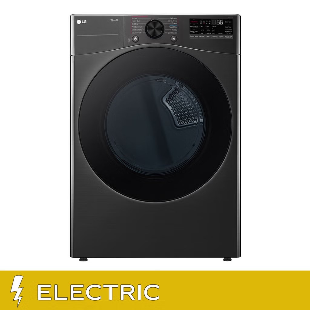 LG 7.4 cu. ft. ELECTRIC Dryer with TurboSteam and Built-In Intelligence  Model# DLEX4080B