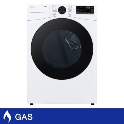 LG 7.4 cu. ft. Gas Dryer with TurboSteam and Built-In Intelligence  Model# DLGX4081W