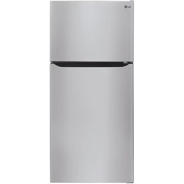 LG Internal Water Dispenser 23.8-cu ft Standard-Depth 33-in Wide Top-Freezer Refrigerator Model# LRTLS2403S