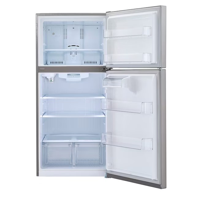 LG Internal Water Dispenser 23.8-cu ft Standard-Depth 33-in Wide Top-Freezer Refrigerator Model# LRTLS2403S — photo 2