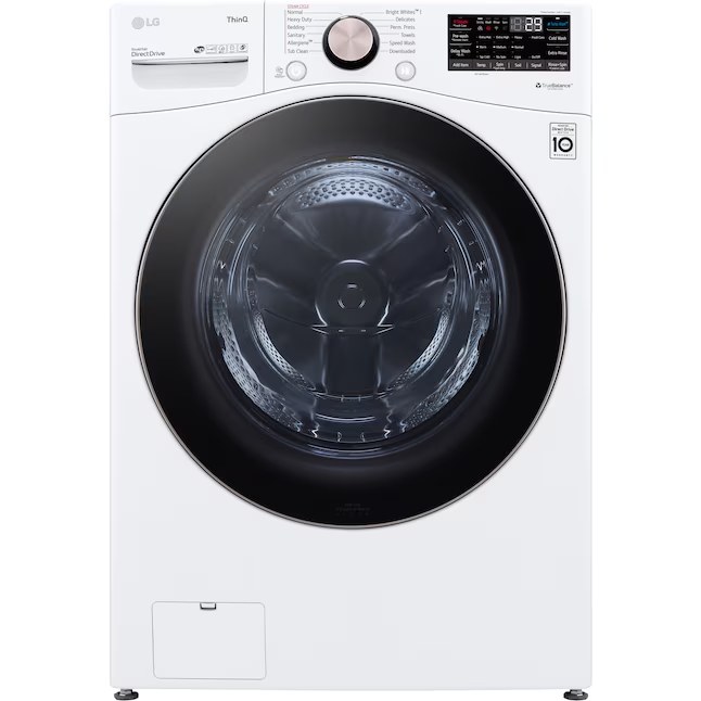 LG TurboWash 360 High Efficiency Stackable Medium ( 4.5-cu ft ) Front Load Washer Model# WM4000HWA