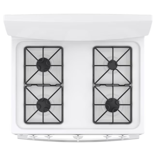 Hotpoint 30-in 4 burners 4.8-cu ft Single oven gas range Natural Gas Range Model# RGBS330DRWW — photo 4